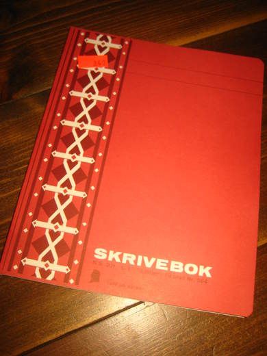 Ubrukt skrivebok 80 tallet Vare nr 031620