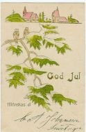 Meget pent julekort fra tidleg 1900.