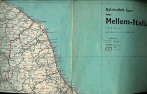 Gyldendals kart over MELLEM- ITALIA