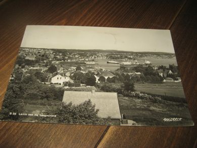 Larvik sett fra Langestrand Mittet& Co stempla LARVIK 21 12 1948