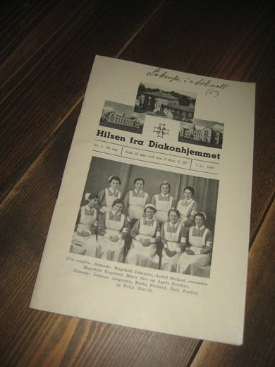 1940 nr 001 Hilsen fra Diakonhjemmet