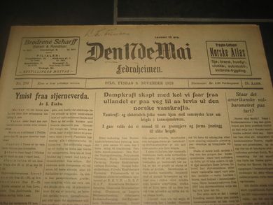 1928 nr 259 Den 17de Mai
