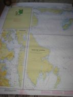 KÅRSTØ OG KARMSUNDET Originalkart fra Det Norske kartverk pent i glass og ramme Dette er kart nr 18