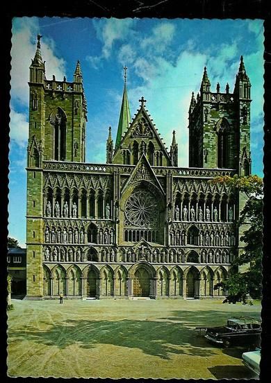 Trondheim Nidarosdomen Vestfronten