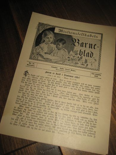 1910 nr 018 Missionsselskabets Barneblad