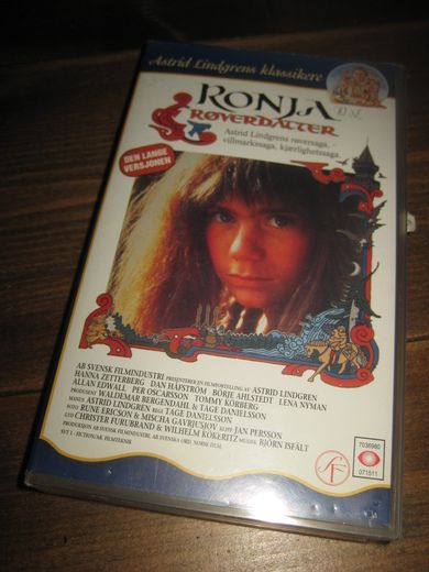 RONJA RØVERDATTER. 1983, 5 ÅR. 140 MIN. 5 ÅR