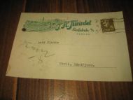 Brevkort fra T H Kleivdal Lærfabrik Bergen 1949