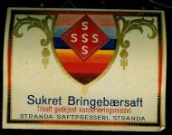 STRANDA SAFTPRESSERI STRANDA Sukret Bringebærsaft