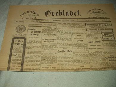 1905 nr 208 Ørebladet