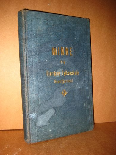 Minnebok fra Fjordane Fylkesskule, Nordfjoreid. 1937-38.