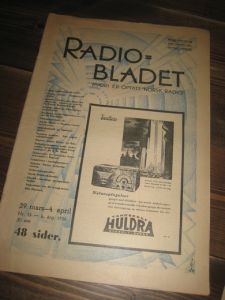 1936,nr 013, RADIO BLADET.
