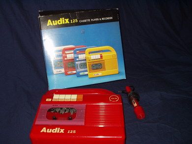 Audix 125 Casette Player & rekorder fra 70 tallet