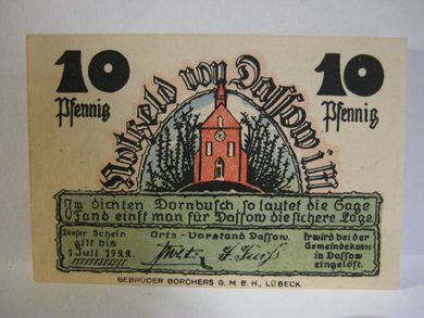 1922, 10 pf.