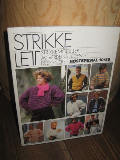 1985,nr 010, HØSTSPESIAL, STRIKKE LETT.