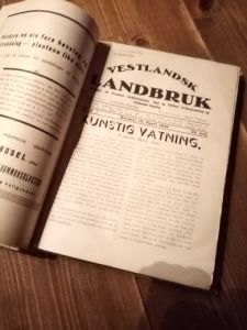 VESTLANDSK LANDBRUK, innbunden årgang 1942 og litt fra 1943. 