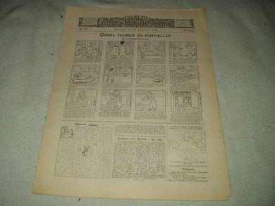 1906 nr 046 Første tillæg til Allers Familie Journal ONKEL TEGNER OG FORTELLER På baksida: Sølvfløiten