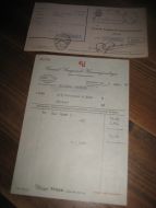 Faktura fra Conrad Langaards Kommisjonslager Bergen 7 SEPTEMBER 1955 Samt postgiro kvittering med stempel BLAKSÆTER 12 9 55 for innbetalt beløp Selges samla