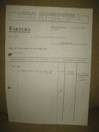 LUNDAL ULLVAREFABRIKK MAUSEIDVÅG 19 4 1949