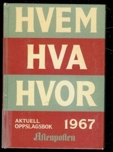 1967, HVEM HVA HVOR.