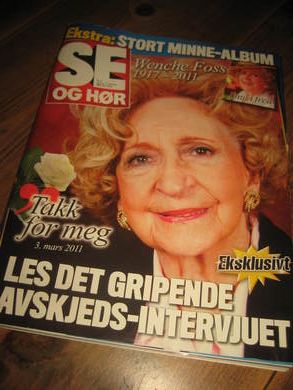 2011 nr 013 SE OG HØR Wenche Foss stort minnealbum
