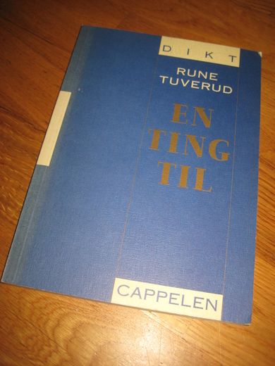 TUVERUD: EN TING TIL. 1991. 