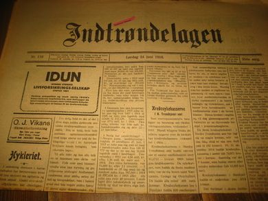 1916 nr 119 Indtrøndelagen