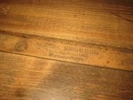 Gammel linjal med reklame fra NORSKE KJØBMÆNDS Forsikringsselskap 30 cm 30 tallet