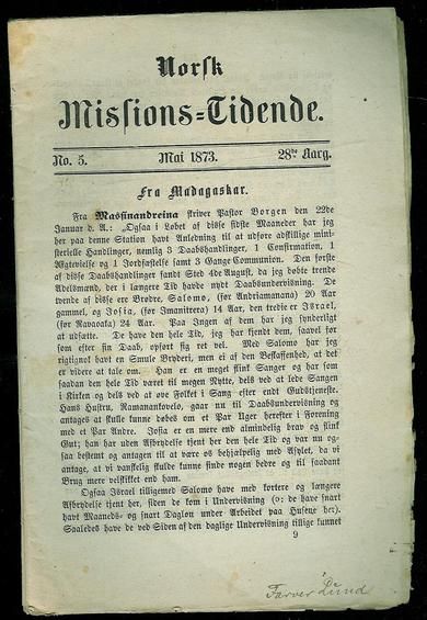 1873 nr 005 Norsk Missions Tidende