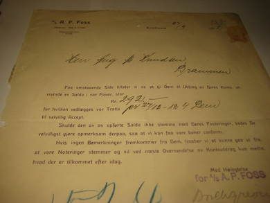 FOSS KRISTIANIA 1912