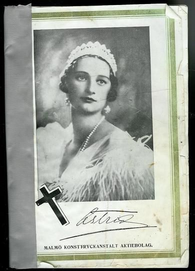 Minnealbum i forbindelse med prinsesse Astrid sin bortgang 1935