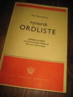 HELLEVIK ALF: NYNORSK ORDLISTE 1962