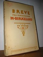 ORDING: BREVE FRA RIKSARKIVAR M. BIRKELAND. 1920