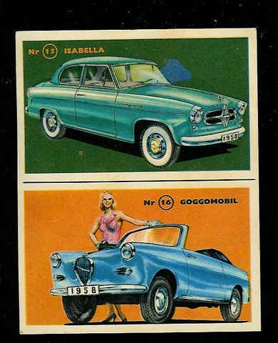 Bilder av Isabella og Goggomobil 1958