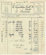 Faktura til Engesetdalen Handel fra J Drabløs Aalesund 1935