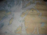 STRAUMØYAN - TJØTTA Originalkart fra Det Norske kartverk pent i glass og ramme Dette er kart nr 19