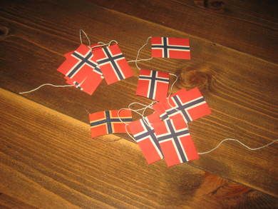 Lekkje med store flagg ca 1 5 meter 60-70 tallet