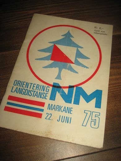 NM i orientering langdistanse MARKANE 22 JUNI 1975