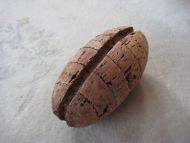 Korkdupp brukt ved garnfiske i gamle dager oval ca 25 cm lang 40-50 tallet