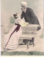 Strøkent ubrukt postkort fra tidleg 1900