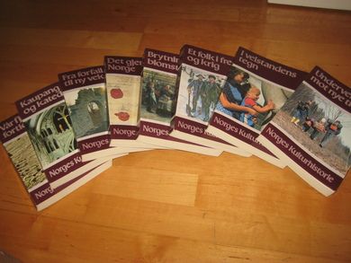NORGES KULTURHISTORIE. Aschehoug. 1-8. 1983.