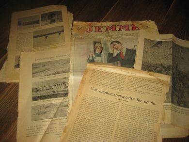 Lot med gamle magasin skada sjå bildet