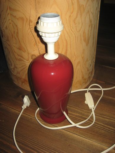 Lampefot i porselen 70 tallet