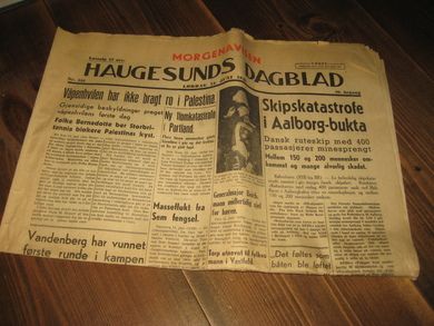 1948 NR 133 HAUGESUNDS DAGBLAD