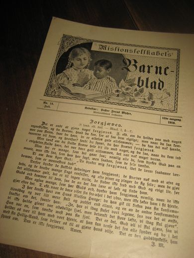 1910 nr 014 Missionsselskabets Barneblad
