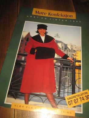 HØST - VINTER KATALOG fra Møre Konfeksjon, Volda, 1992.