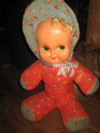 Stor gammel dokke fra 50 tallet ca 52 cm høg