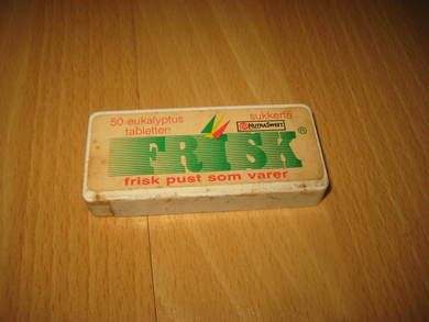 Eske uten innhold, FRISK, Charles Pettersen, Røyken, 80 tallet