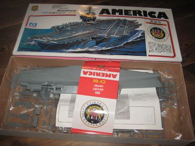 Ubrukt byggesett fra 1972 GREAT SHIPS AMERICA Nr 16003