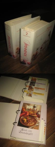 Spennende Mat. 2 store permer med en masse oppskrifter du kan ha glede av i mange år framover. 