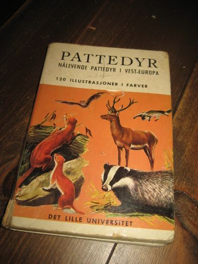 PATTEDYR.NÅLEVENDE PATTEDYR I VEST EUROPA. 1968.